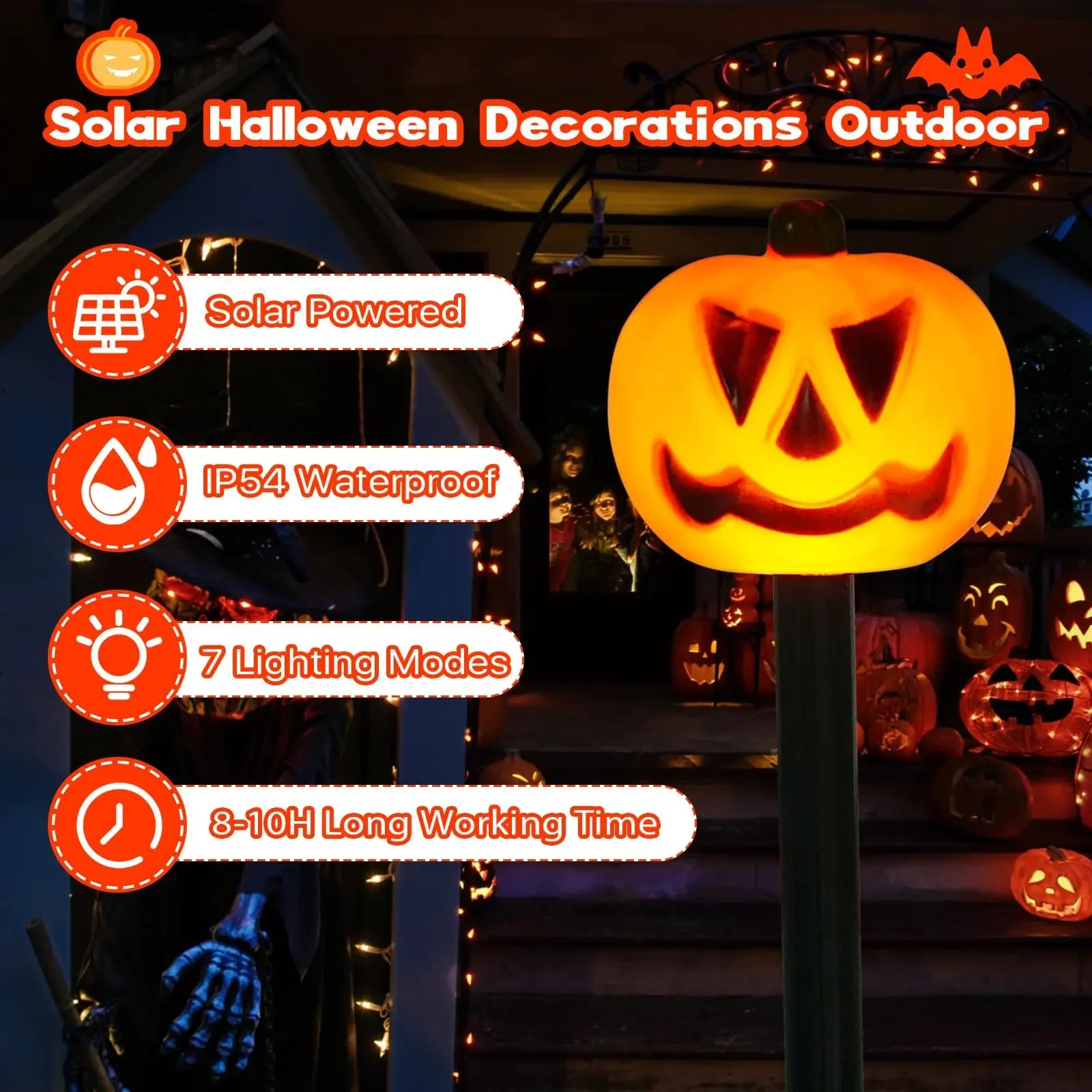 Solar Halloween Pathway Lights