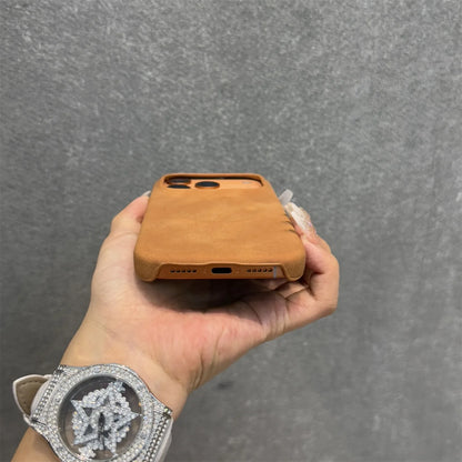 Handcrafted Sheepskin Feel Magnetic IPhone Case