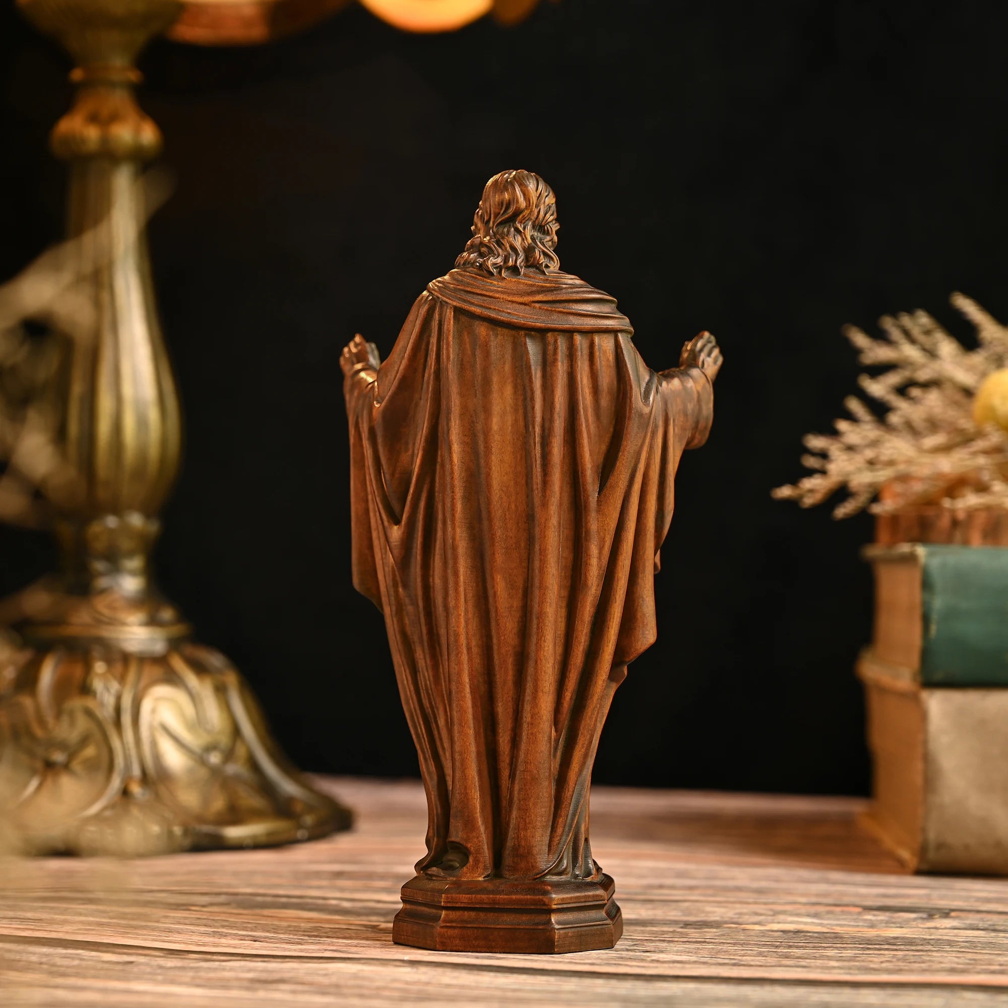 Sacred Heart of Jesus – Hand Carved Devotional Sculpture