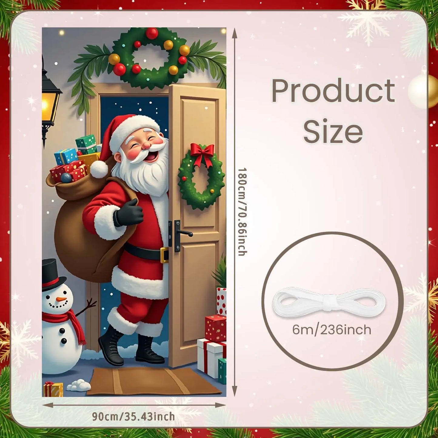 Christmas Door Cover Decorations