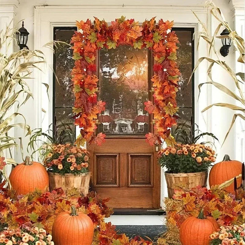2M/78In - Artificial Fall Maple Leaf Garland