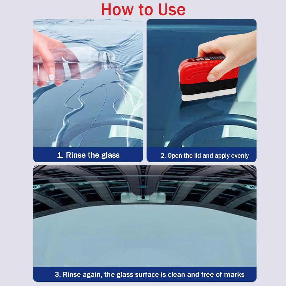 Auto Glass Cleaner Brush – Oil Film Remover