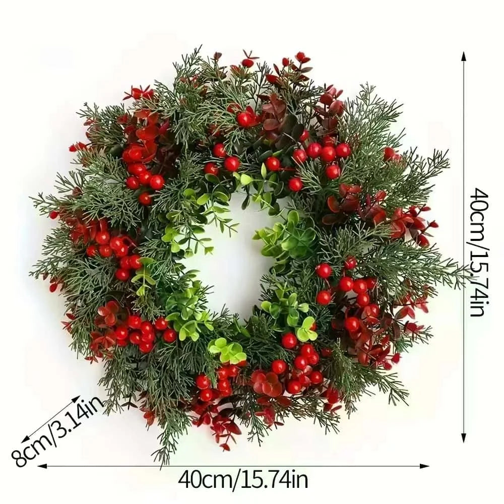 Christmas Berry Wreath | 40Cm - 15.74In