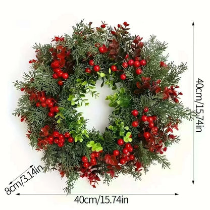 Christmas Berry Wreath | 40Cm - 15.74In