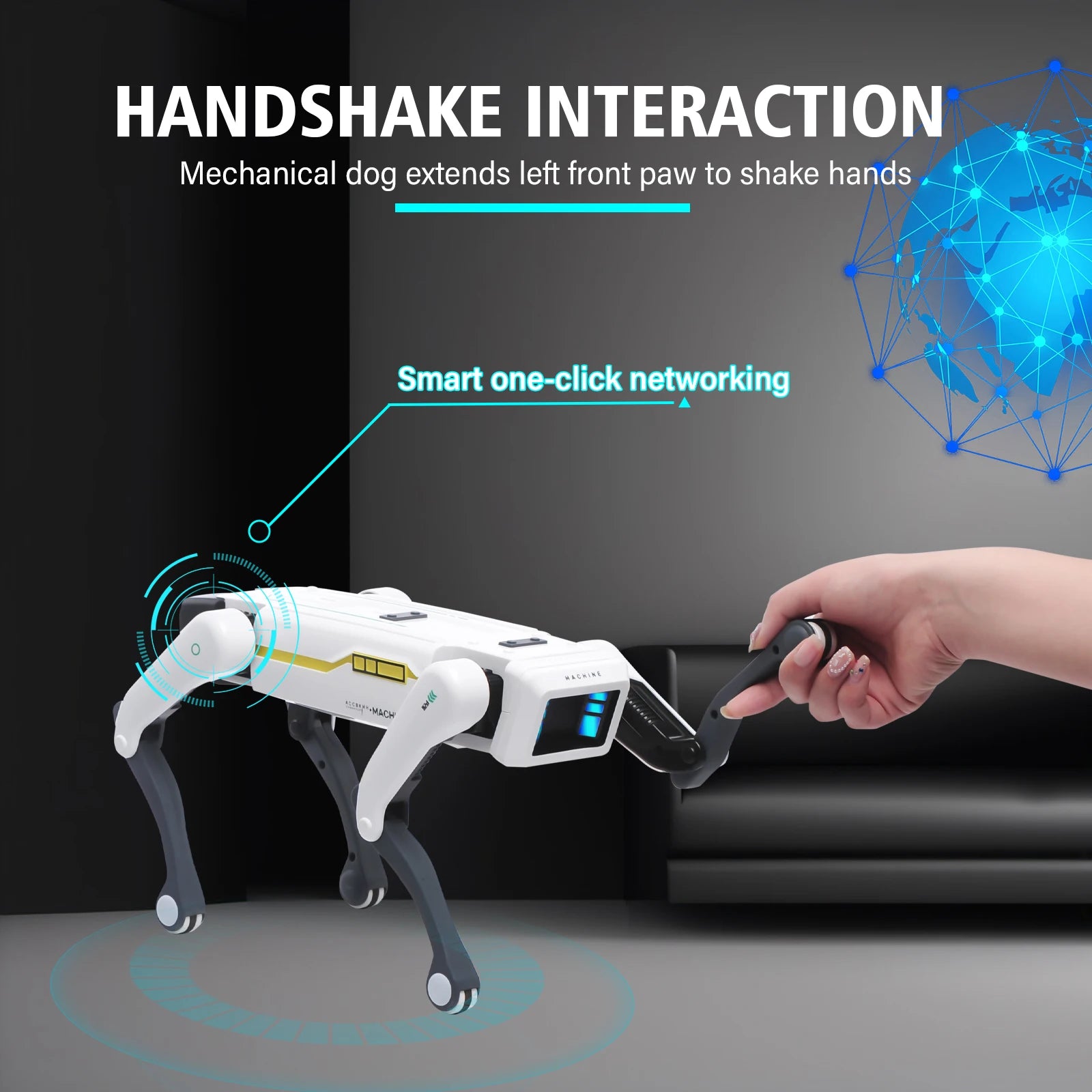 AI Robot Dog – Interactive Smart Pet with Voice Commands, App Control & Programmable Tricks