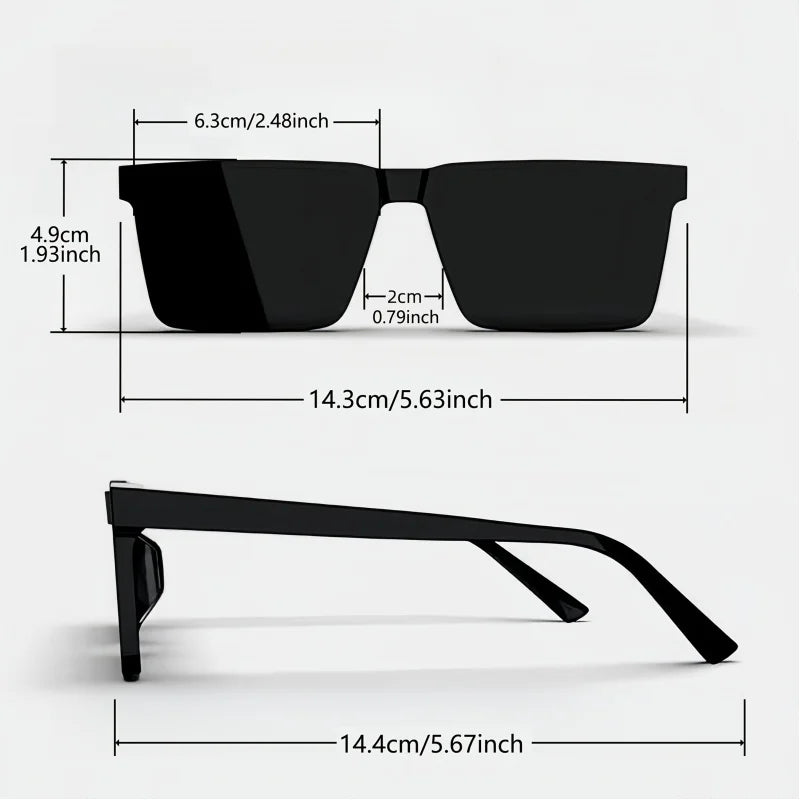 Premium Geometric Square Sunglasses – Modern Style, Ultimate Eye Protection
