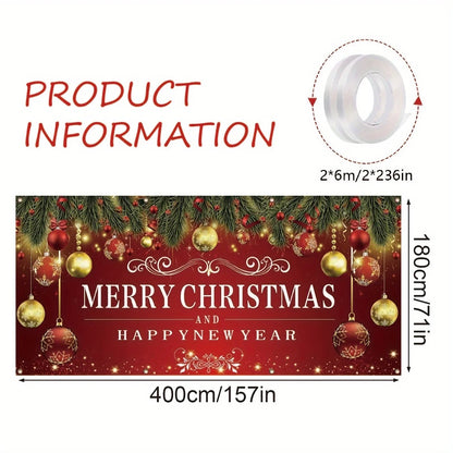 Merry Christmas Garage Banner