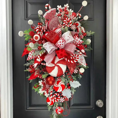 Peppermint Candy Christmas Wreath