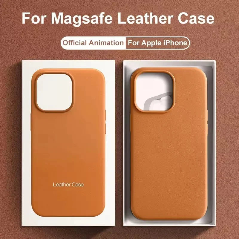Handcrafted MagSafe Leather IPhone Case