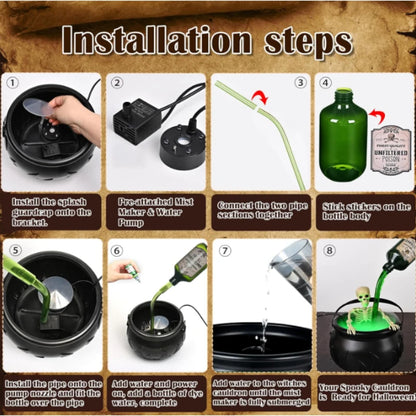 Floating Wizard Bowl – Magic Halloween Decor Prop