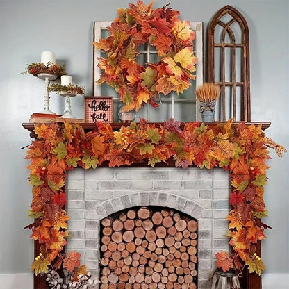 2M/78In - Artificial Fall Maple Leaf Garland