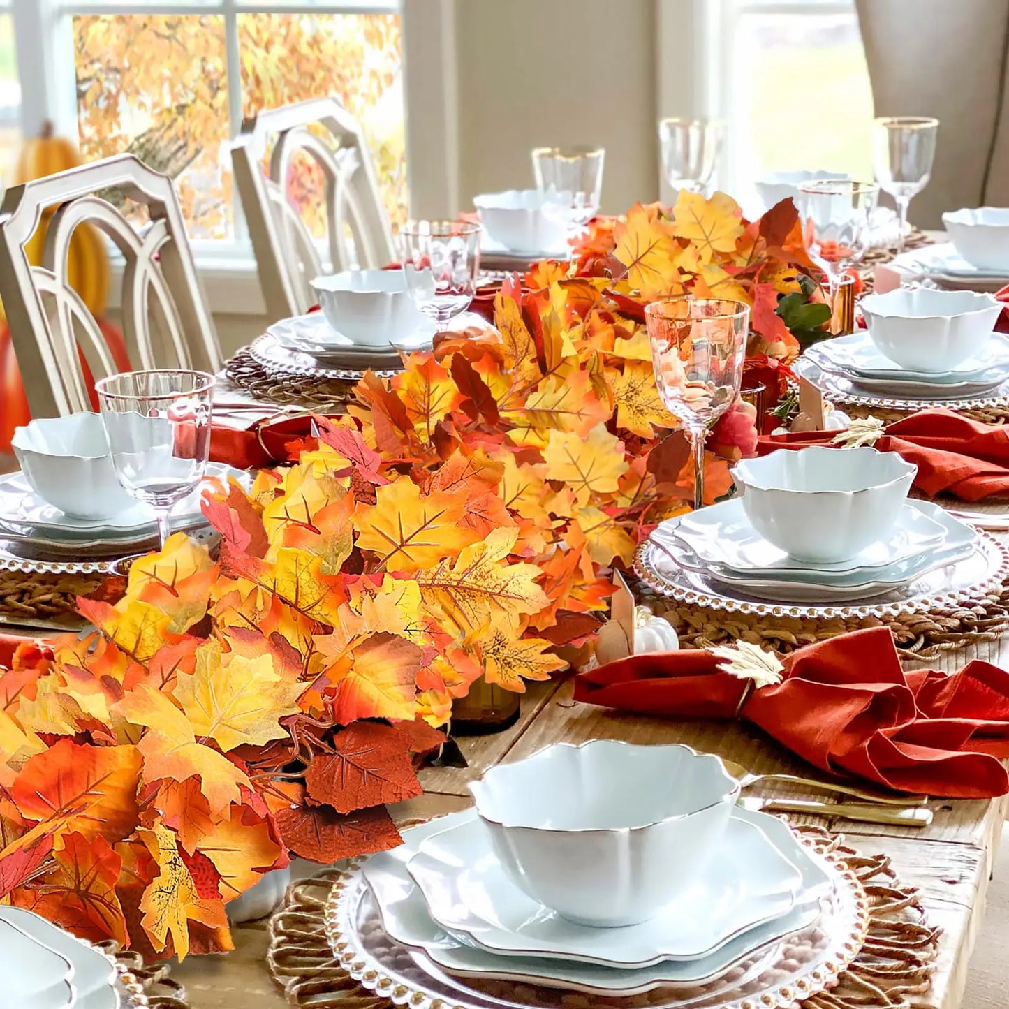 2M/78In - Artificial Fall Maple Leaf Garland