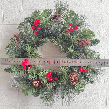 Glowing Pinecone Holiday Wreath