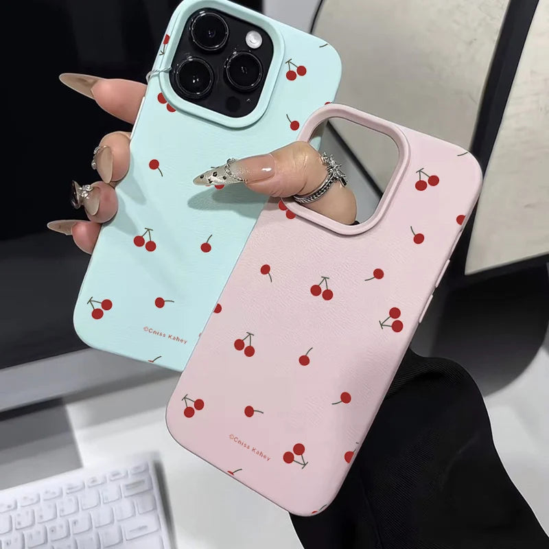 Cute Cartoon Cherry IPhone Case