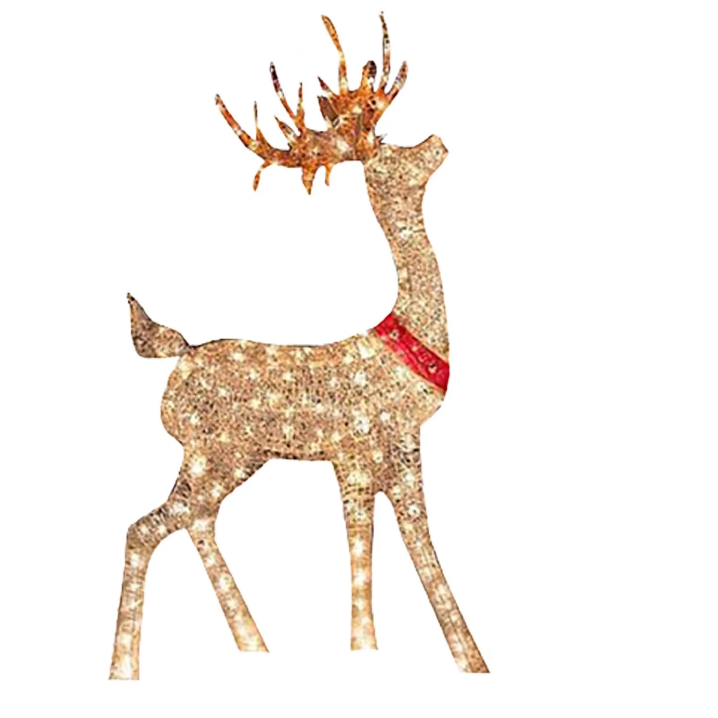 2D Christmas Outdoor Lighted Deer Decoration
