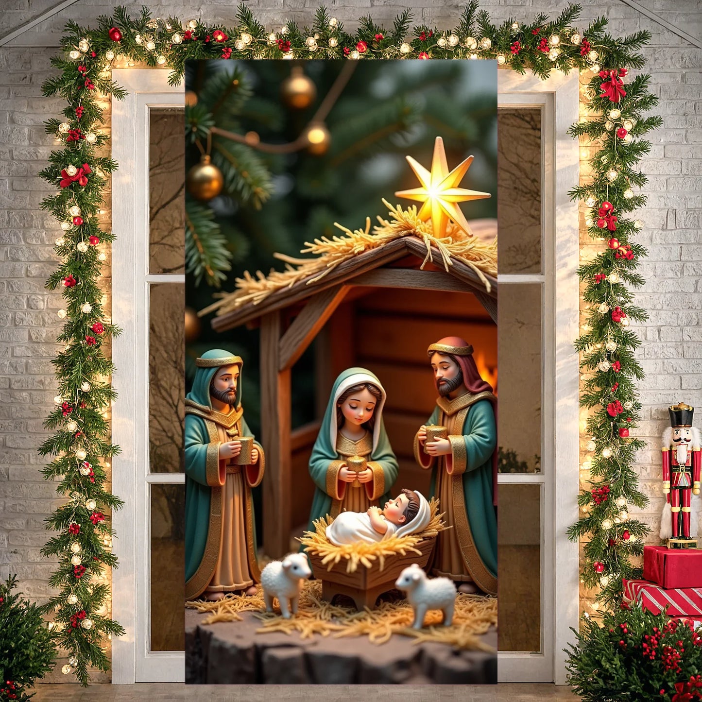 Christmas Door Cover Decorations