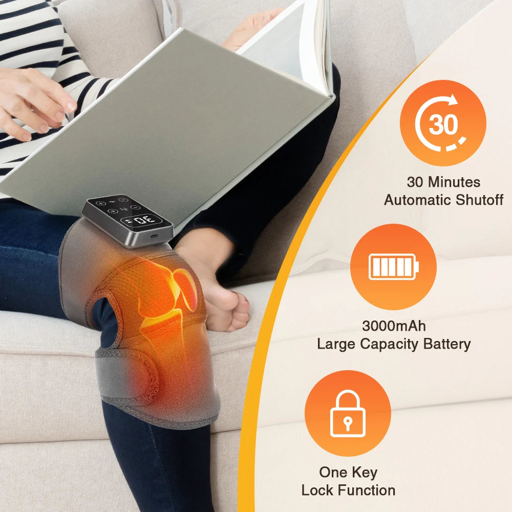 Electric Knee Heating Massager – Fast Pain Relief With 5 Smart Levels For Knees & Legs