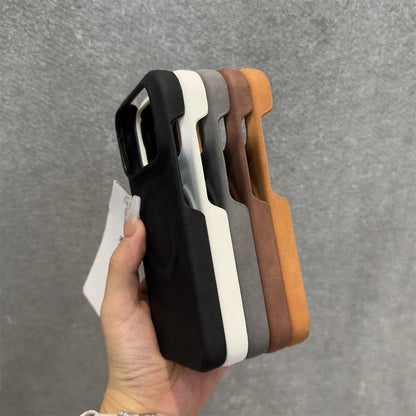 Handcrafted Sheepskin Feel Magnetic IPhone Case